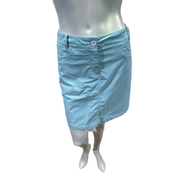 Nova Skort Golf Skirt - Blue Gingham, Size 6 - Picture 13 of 16